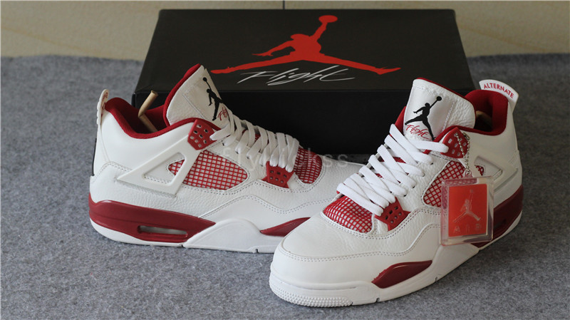 Air Jordan 4 Retro Low Alternate 89 White Red